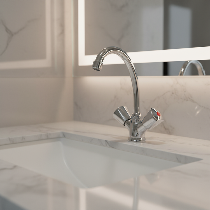 Solid Dual Handle Sink Mixer A