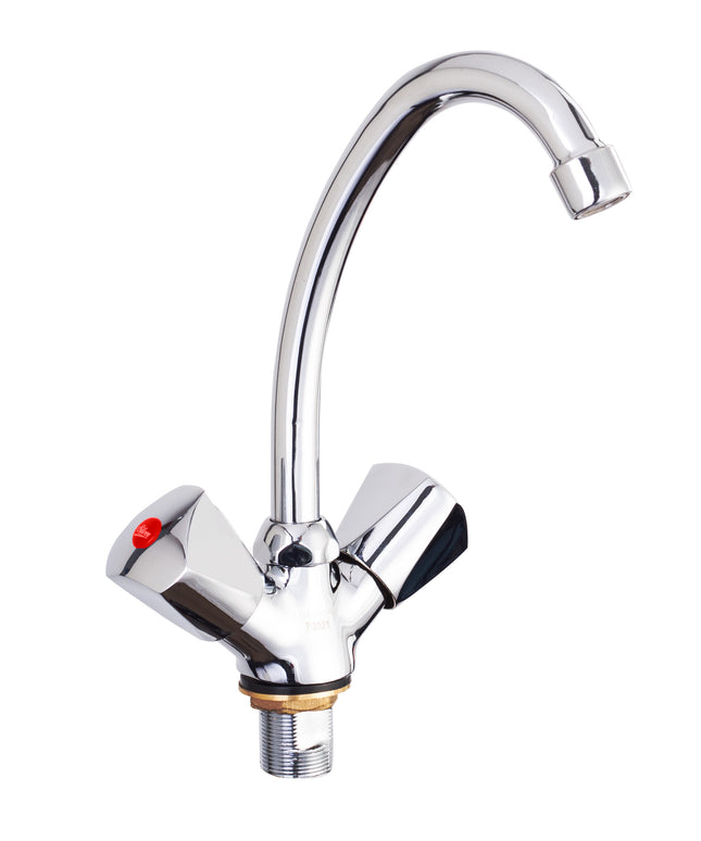 Silver Star Dual Handle Sink Mixer