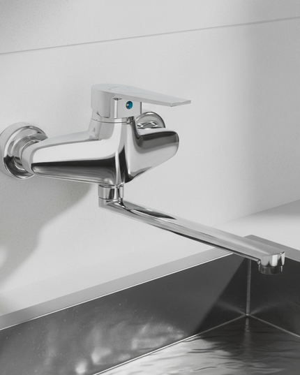 Solid Single Lever Wall Mixer