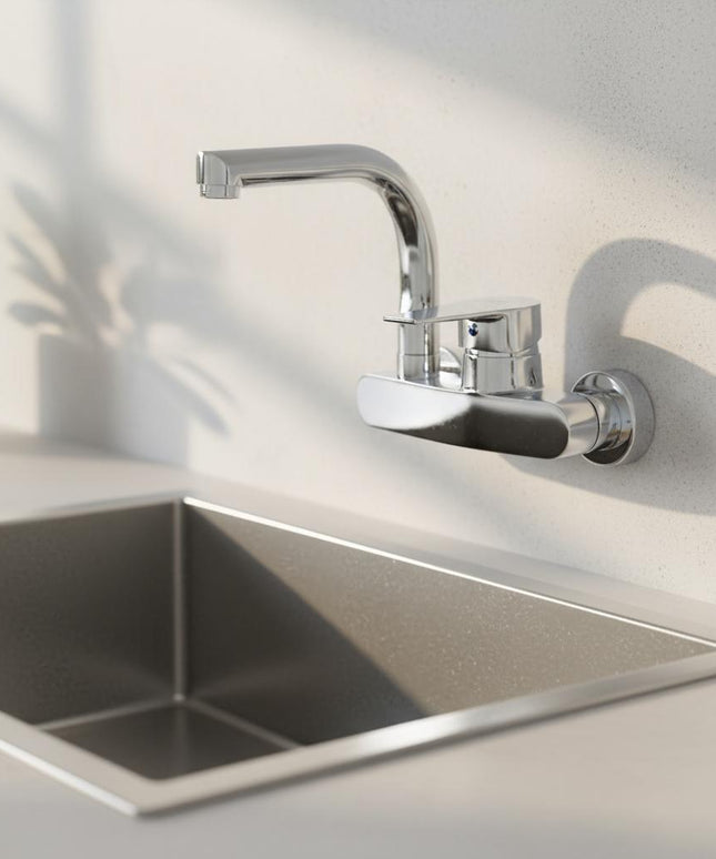 Silver Star Single Lever Wall Mixer