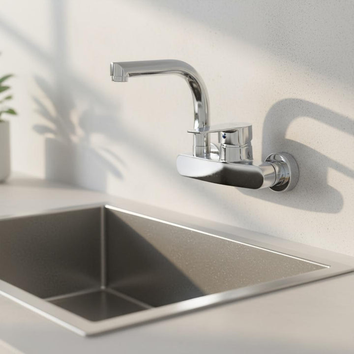Silver Star Single Lever Wall Mixer