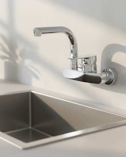 Solid Single Lever Wall Mixer