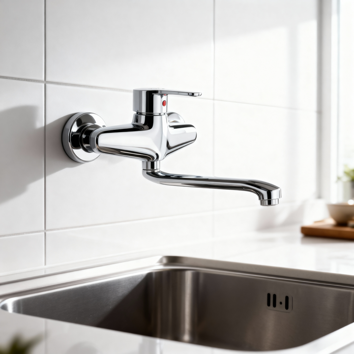 Sliver Star Single Lever Wall Mixer