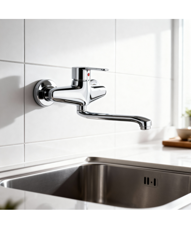 Sliver Star Single Lever Wall Mixer