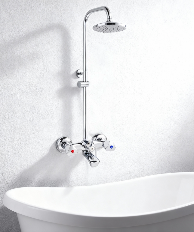 Silver Star Dual Handle Shower Mixer