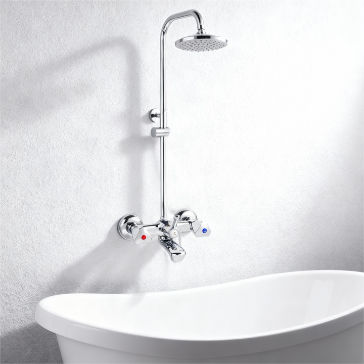 Silver Star Dual Handle Shower Mixer
