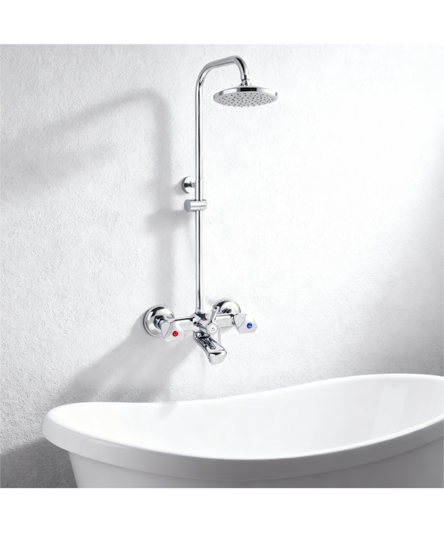 Silver Star Dual Handle Shower Mixer